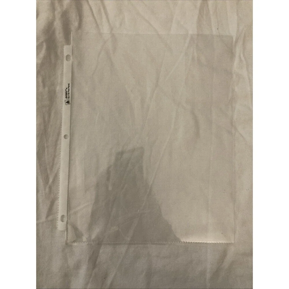 Avery QL119 Pat Pend. Sheet Protector (For 11.5” x 8.5” Paper) | 1 Count Only